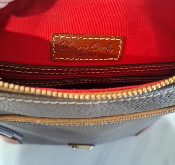 Dooney & Bourke Taupe and Tan Crossbody Bag - Picture 7 of 8